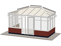 Gull Wing Lean-to Conservatory Style
