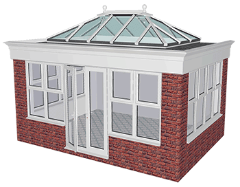 Orangery with Dwarf Wall