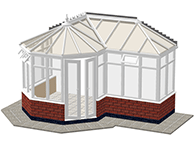 P-Shape Conservatory Diagram