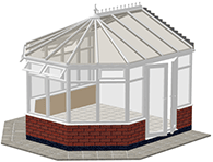 P-Shape Conservatory Diagram